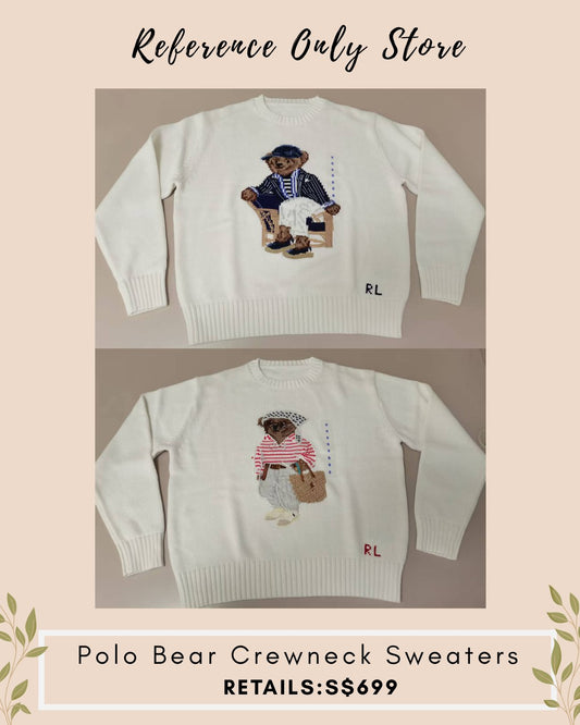 RL Unisex polo bear cotton sweater