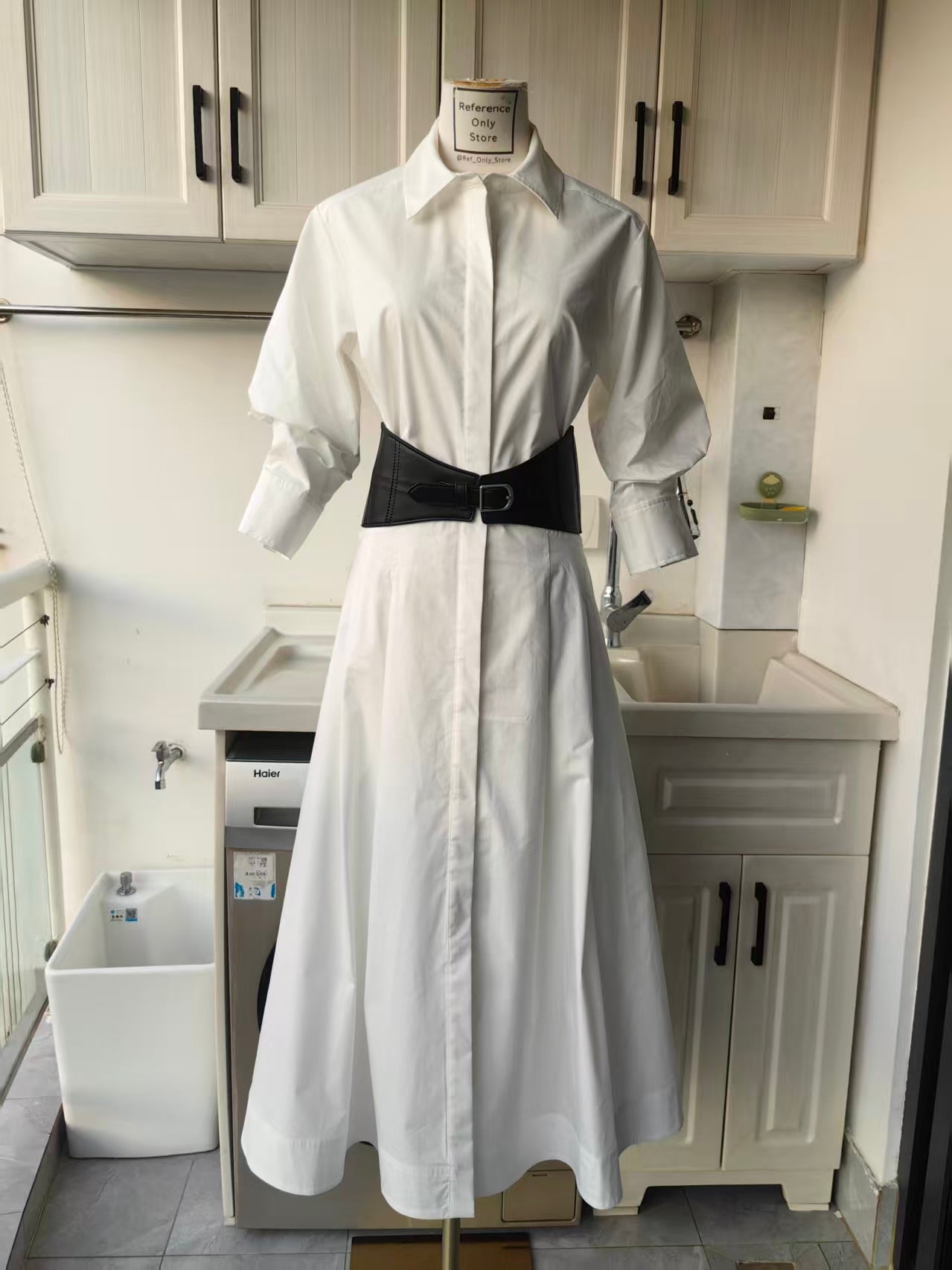 SK Olson cotton blend midi dress
