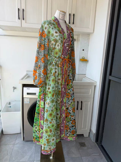 AM Citrus bloom midi dress