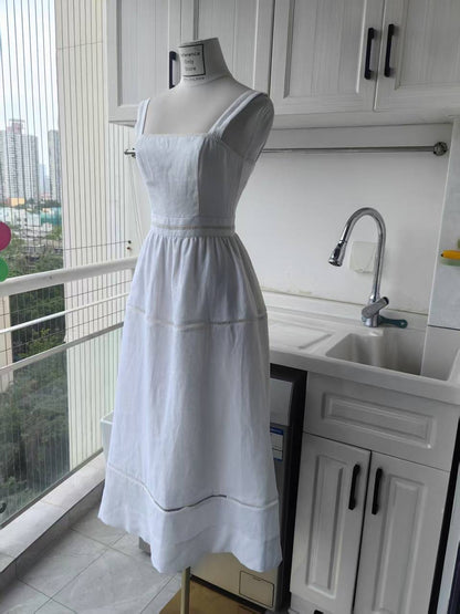 2 colors ! Ref Everett Linen midi dress