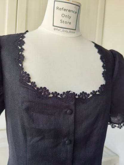 Ref Anabella linen top in 2 colors