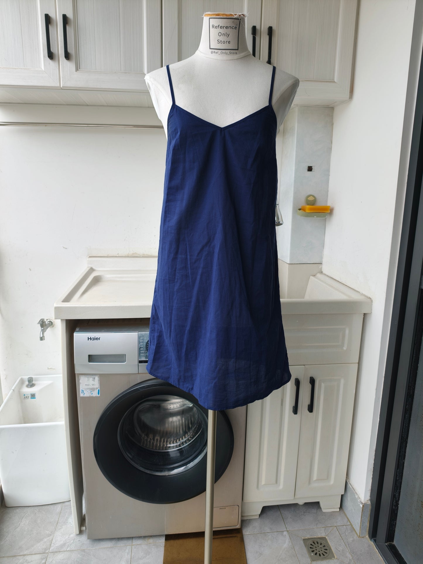 SE Emelina linen cotton blend dress with separate inner lining dress