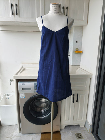 SE Emelina linen cotton blend dress with separate inner lining dress