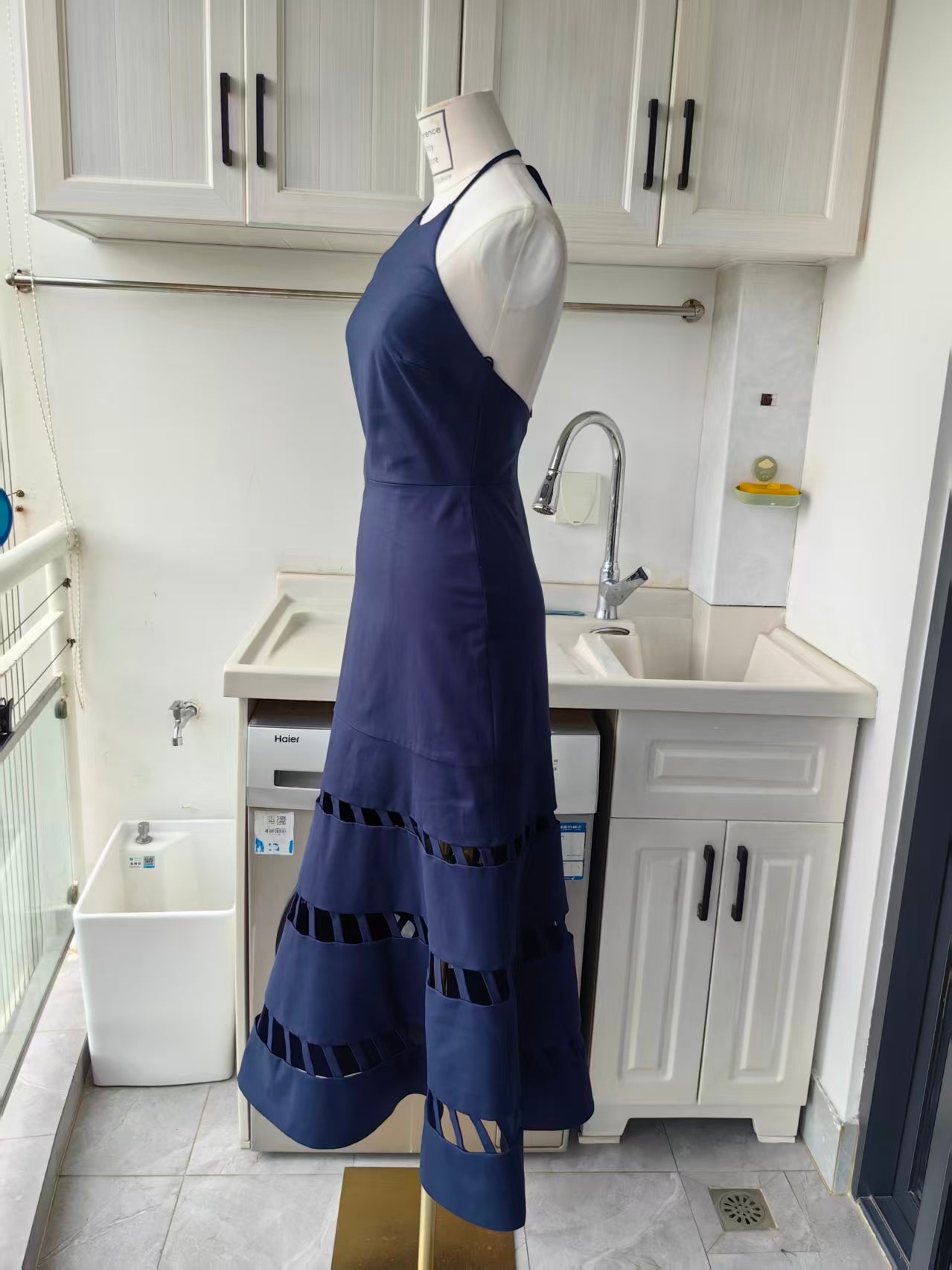 ALX Janessa cotton midi dress