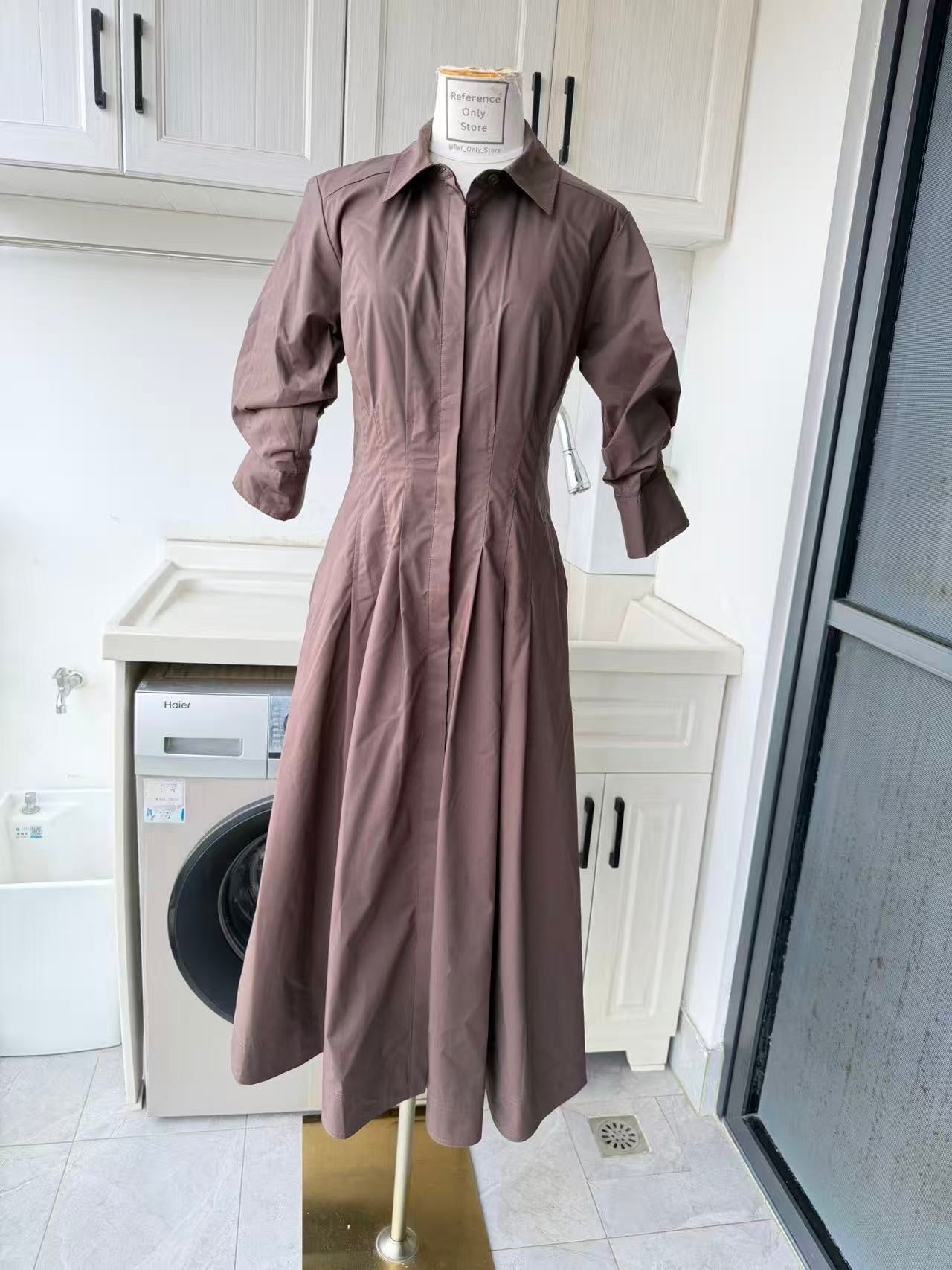 SK Jazz cotton blend midi shirt dress