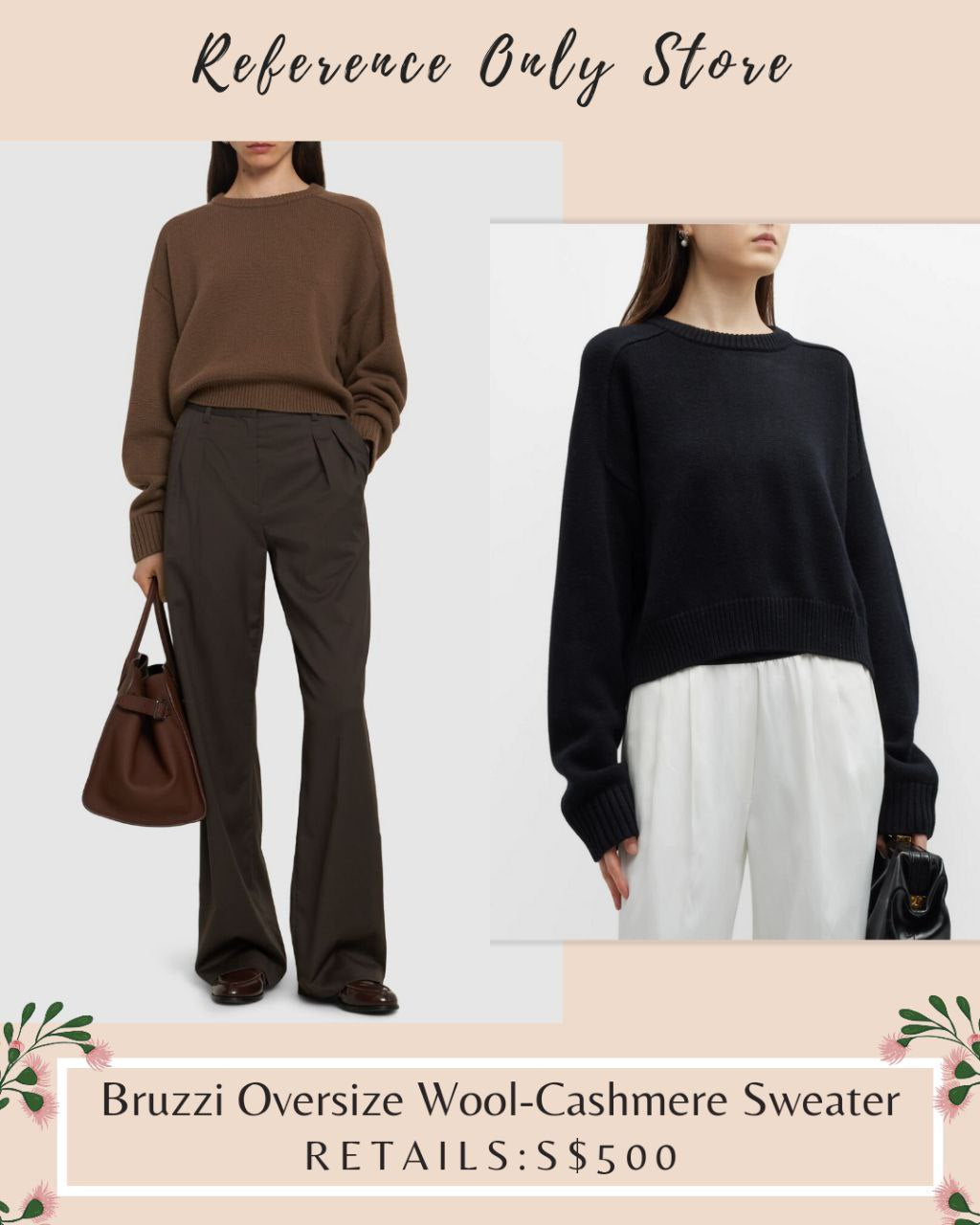 LL Bruzzi Oversize Wool Cashmere Sweater