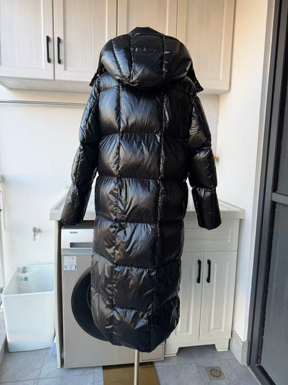 MC Parnaiba hooded long down jacket