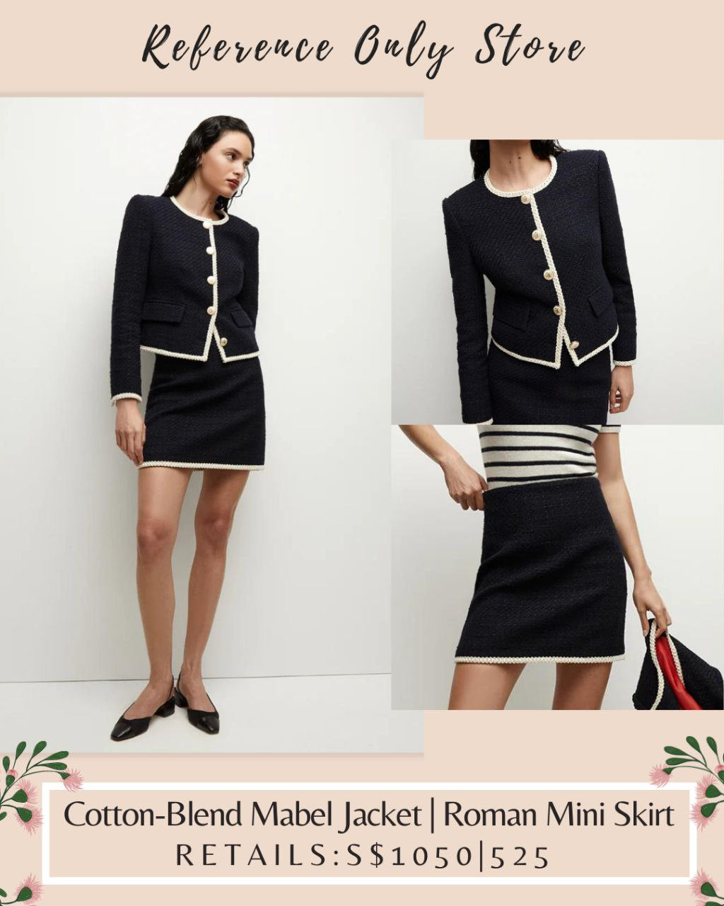 VB Cotton Blend Mabel Jacket | Mini Skirt