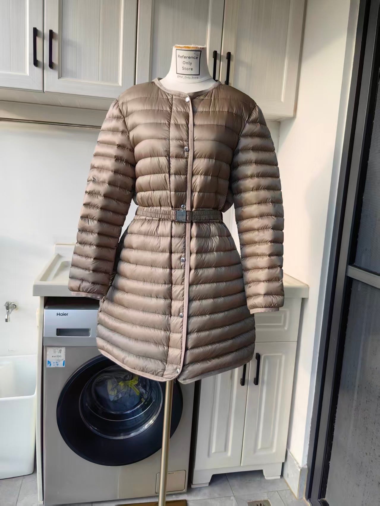 MC Oredonne hooded long down jacket
