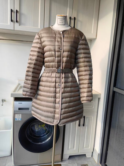 MC Oredonne hooded long down jacket