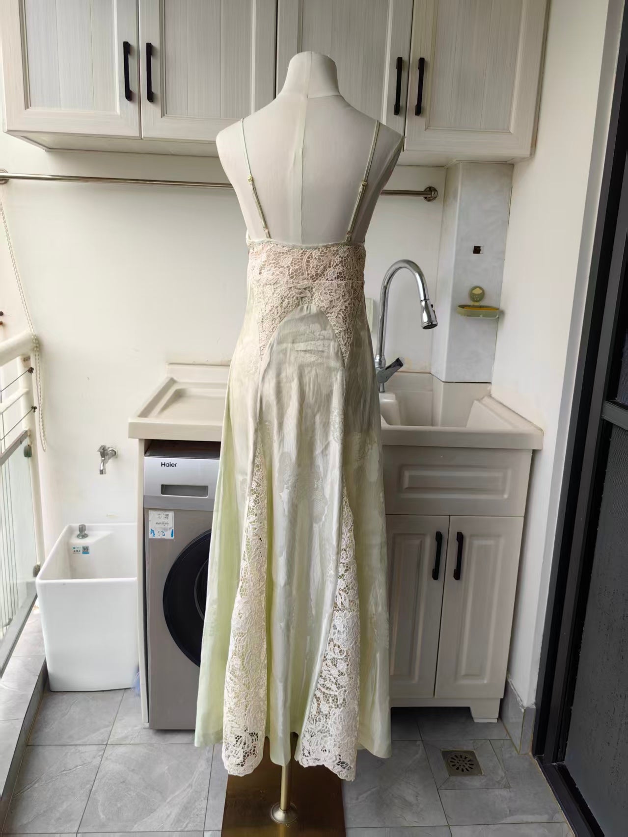 AM Linen Silk Midi slip dress