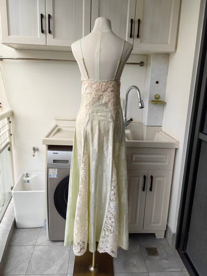 AM Linen Silk Midi slip dress