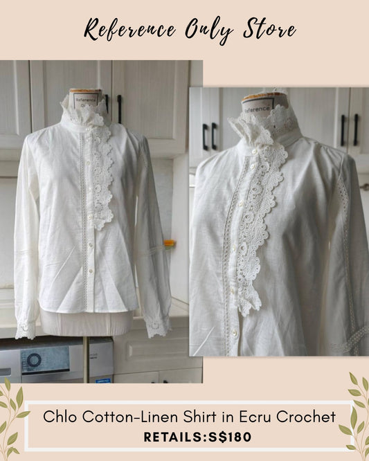 SZ Chlo cotton linen shirt in ecru
