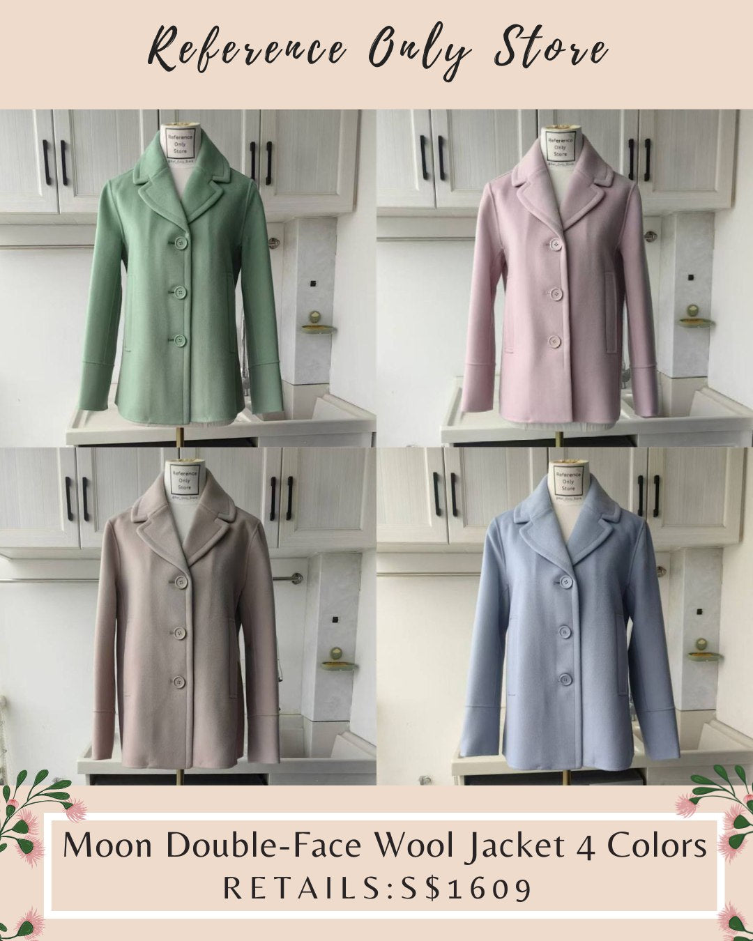 MM Moon Double Face Wool Coat