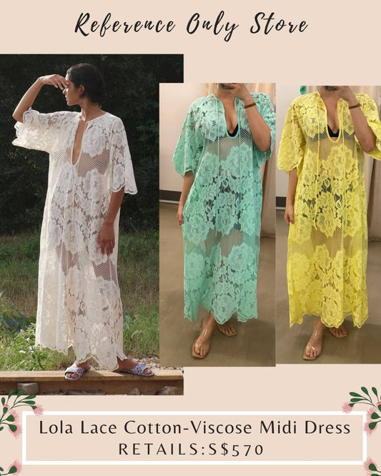 New color! ML Lola lace cotton viscose midi dress