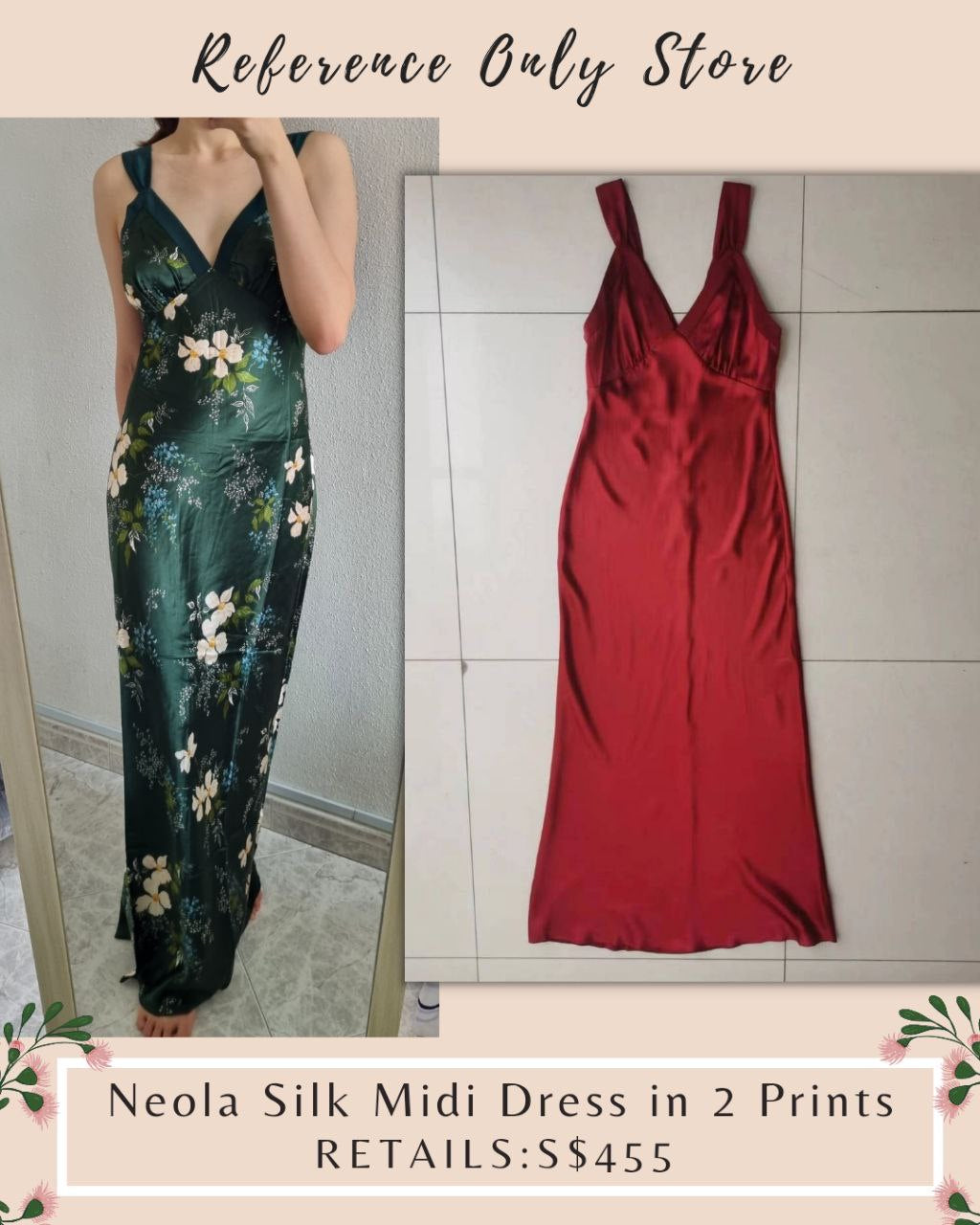 Ref Neola Silk Midi Dress