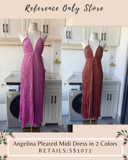 Alc Angelina pleated midi dress