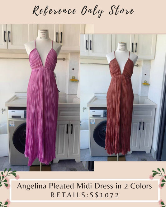 Alc Angelina pleated midi dress