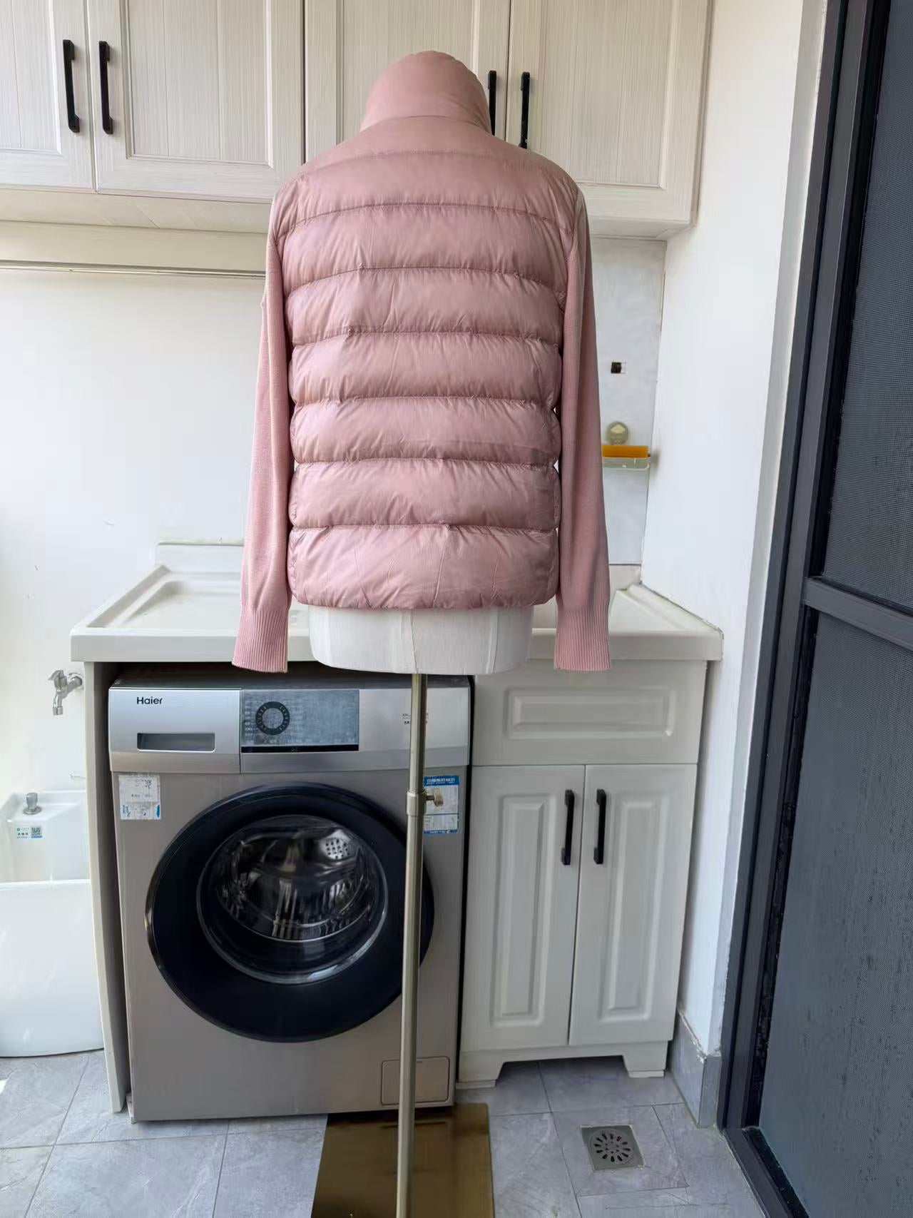 MC Padded wool zip up cardigan