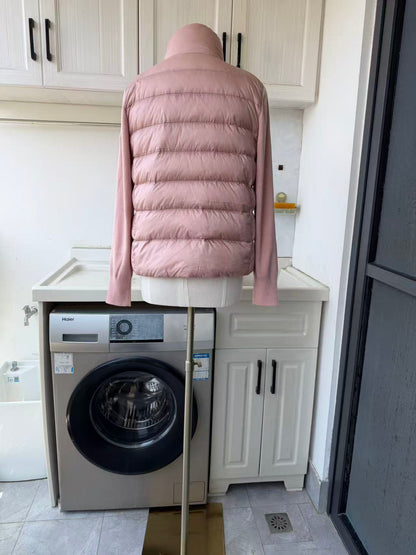 MC Padded wool zip up cardigan
