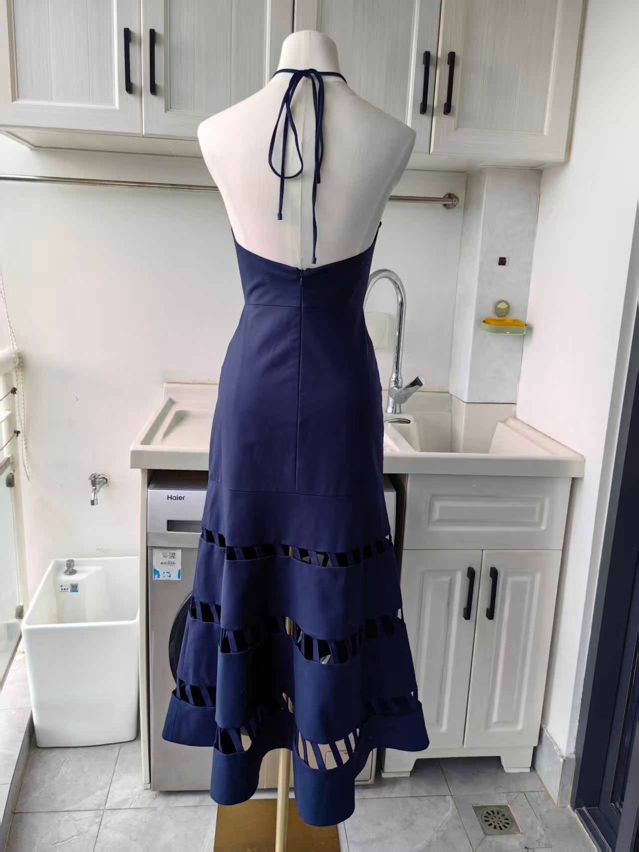 ALX Janessa cotton midi dress