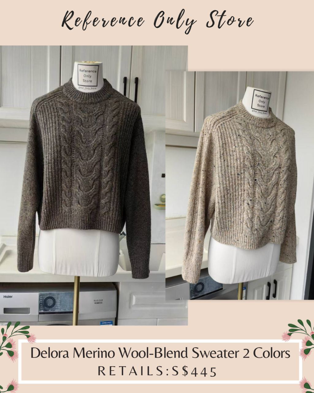 VBR Merino Wool Blend Sweater in 2 colors