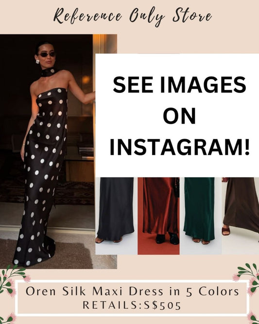 Ref oren silk maxi dress