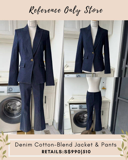 VB Denim cotton blend jacket and pants