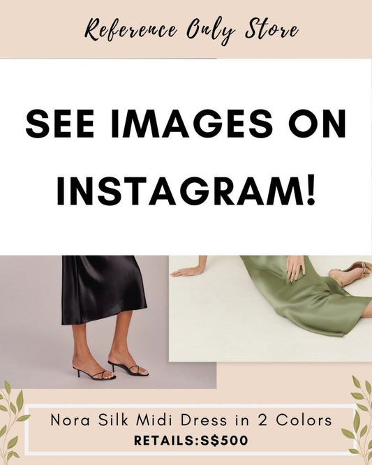 Ref Nora silk midi dress in 2 colors