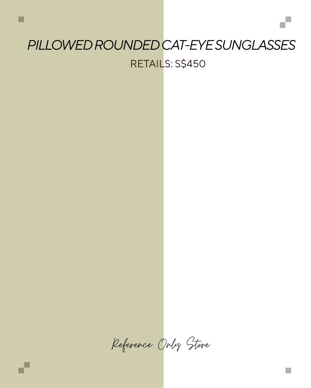 Pillowed rounded cat eye sunglasses