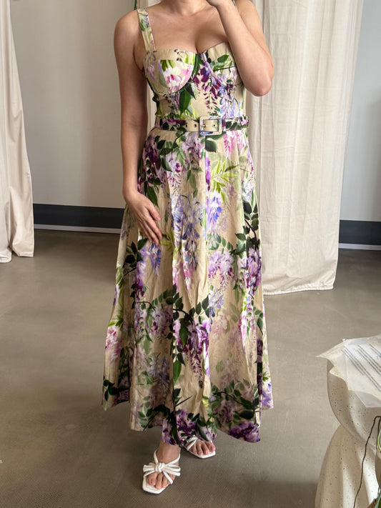 CC Calypso Floral linen dress in 2 colors