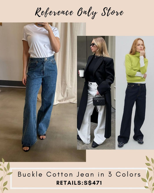 SH Buckle cotton jeans in 3 colors