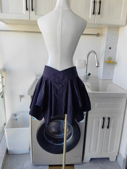 AW deconstructed mini skirt