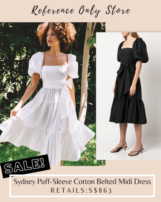 Sale! CC Sydney puff sleeve cotton blend dress