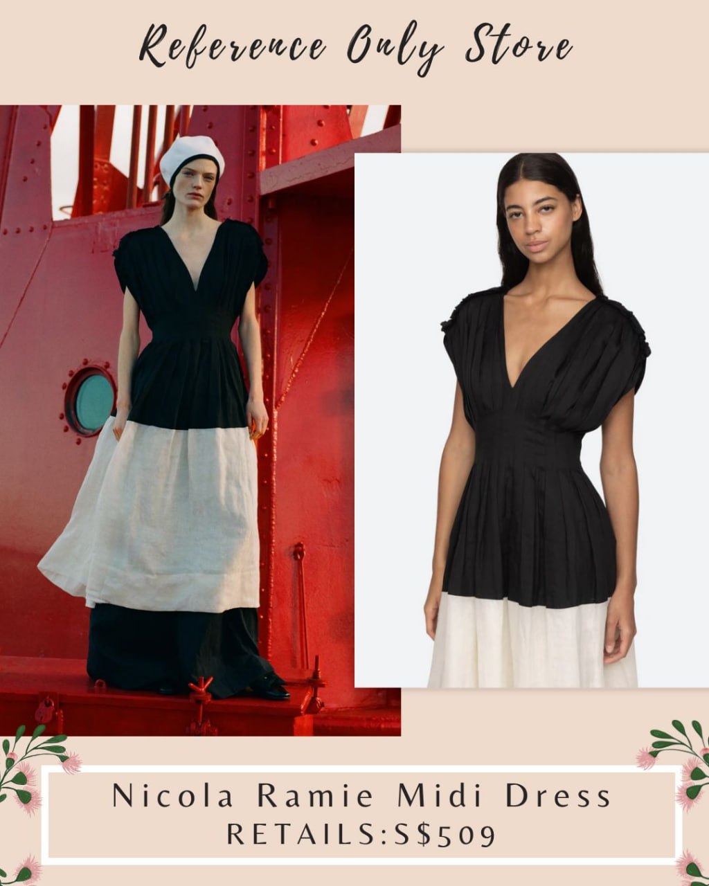 SE Nicola Ramie midi dress