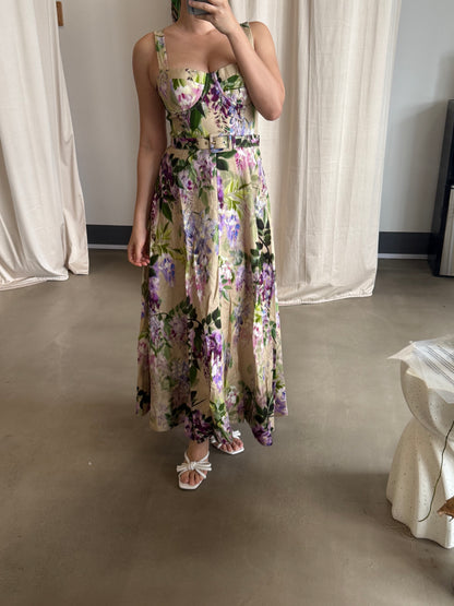CC Calypso Floral linen dress in 2 colors
