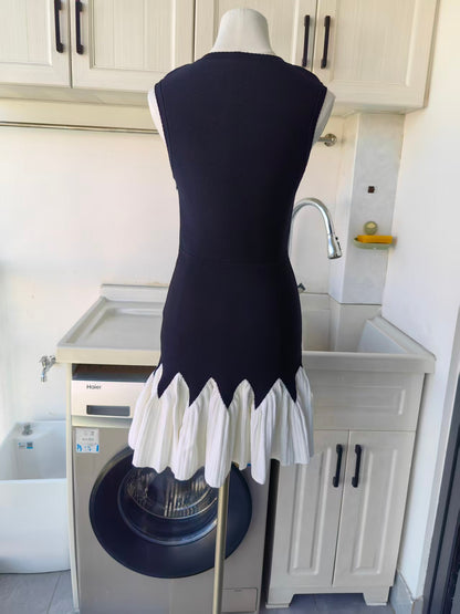 SD Two tone knit mini dress