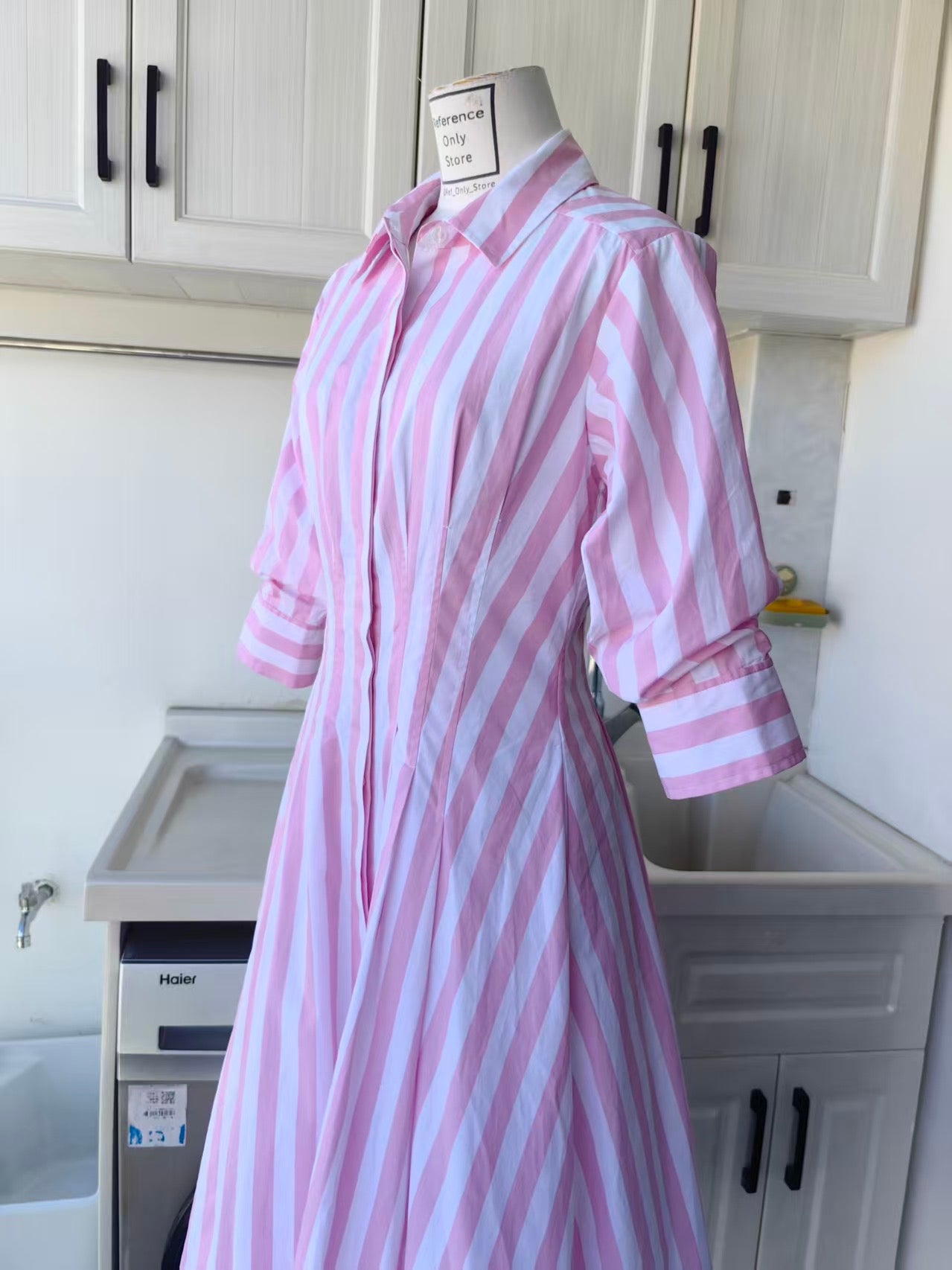 sk Jazz midi cotton shirt dress