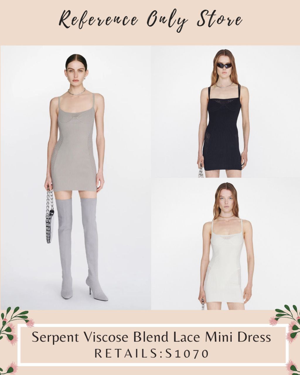 DL Serpent Viscose Blend Mini Dress