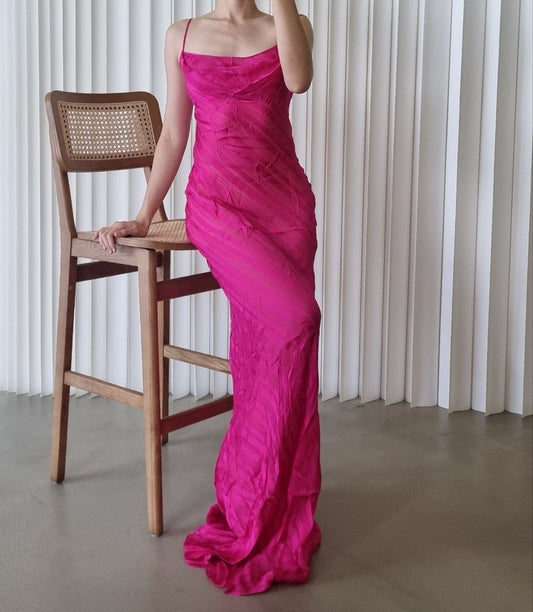 RB Pink Cerise Viscose Maxi Dress