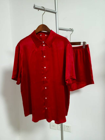 Back in stock! Silk lounge shirt , cami, shorts