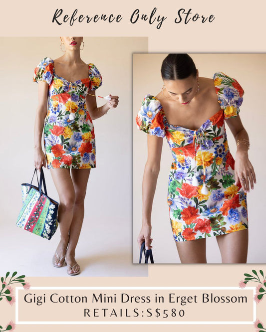Cc Gigi Cotton Mini dress in floral blossom
