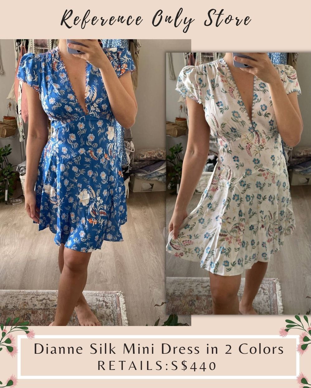 DN Dianne Silk Mini Dress in 2 colors