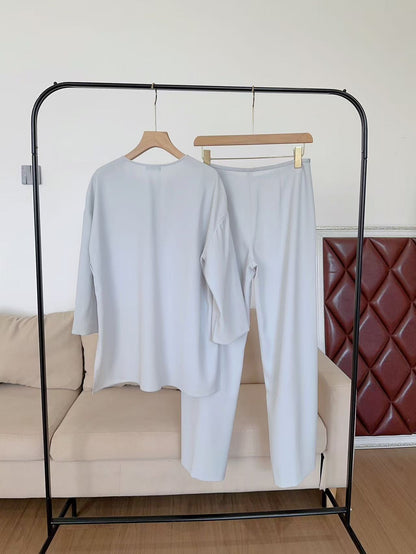 EA Ruffle cady long, short blouse and trousers