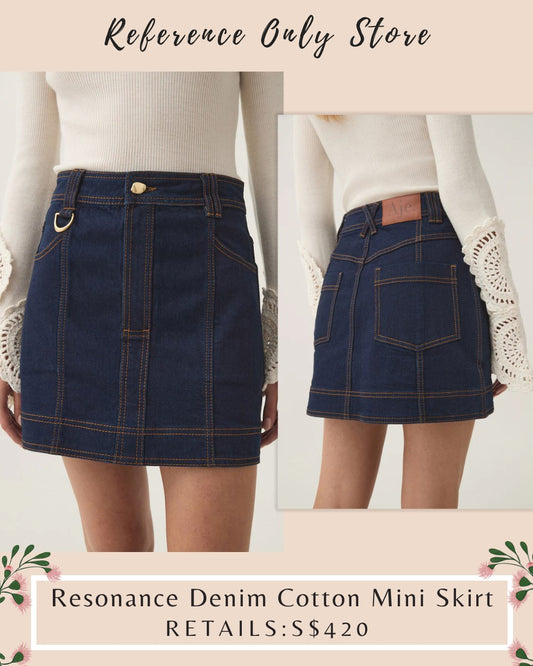 AJ Resonance Denim mini skirt