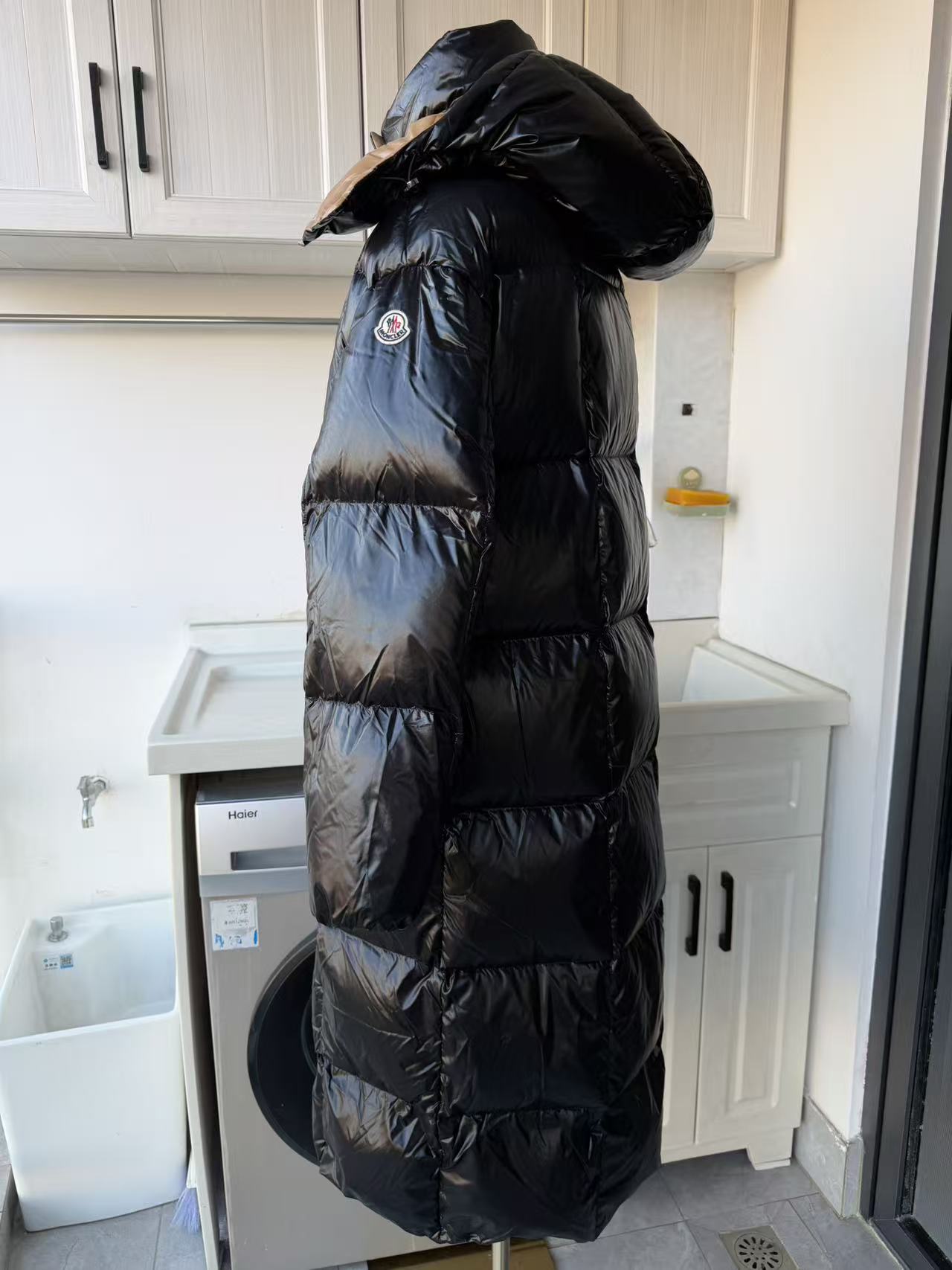 MC Parnaiba hooded long down jacket