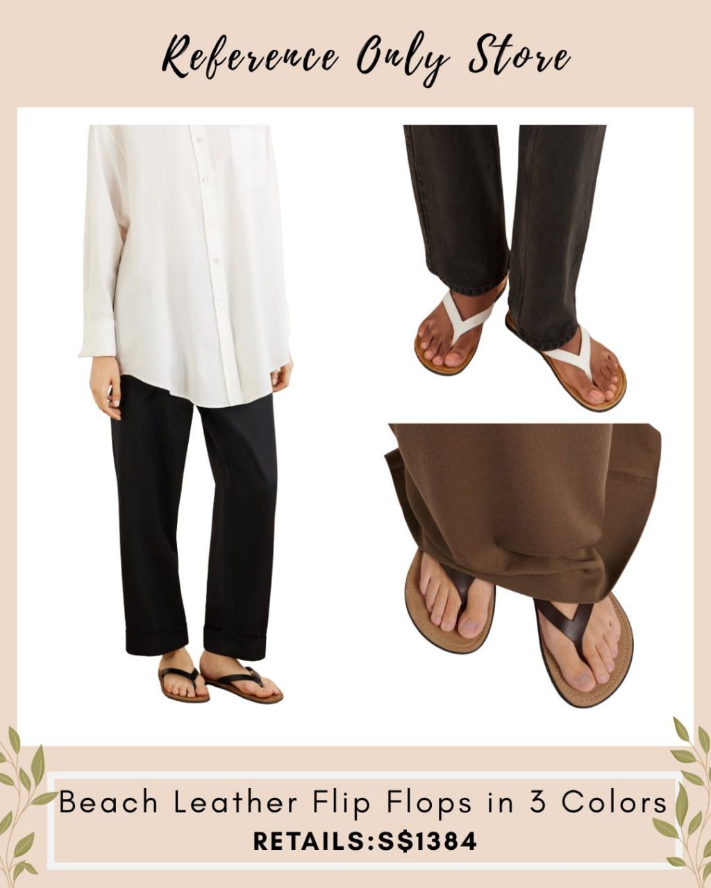 TR Beach leather sandals