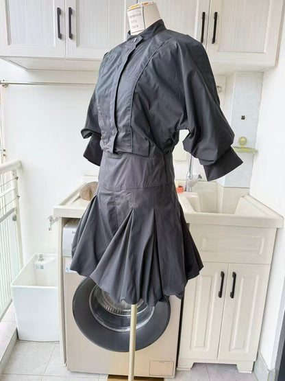 SK Effie bubble cotton blend mini dress