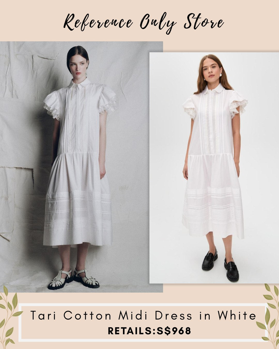 LM Tari Cotton midi Dress in White