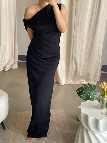 CM Black Annalise Viscose Maxi dress